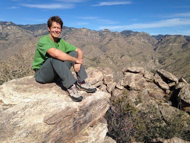 Looking north at the North summit from the South summit