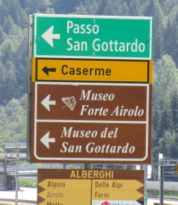 San Gottardo Sign